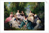 Empress Eugenie Surrounded by her Ladies-in-Waiting, 1855 by Franz Xaver Winterhalter