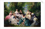 Empress Eugenie Surrounded by her Ladies-in-Waiting, 1855 by Franz Xaver Winterhalter