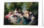 Empress Eugenie Surrounded by her Ladies-in-Waiting, 1855 by Franz Xaver Winterhalter