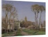 Entrance of the village of Voisins le Bretonneux, 1872 by Camille Pissarro