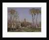 Entrance of the village of Voisins le Bretonneux, 1872 by Camille Pissarro