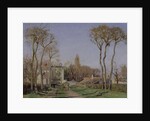 Entrance of the village of Voisins le Bretonneux, 1872 by Camille Pissarro