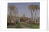 Entrance of the village of Voisins le Bretonneux, 1872 by Camille Pissarro