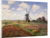Tulip Fields with the Rijnsburg Windmill by Claude Monet