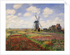 Tulip Fields with the Rijnsburg Windmill by Claude Monet