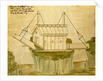 Design for a fortress with two drawbridges by Mariano di Jacopo