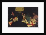 Dinner by Lamplight, 1899 by Felix Edouard Vallotton