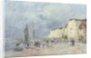 The Cliffs at Dieppe and the 'Petit Paris' by Eugene Louis Boudin