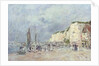 The Cliffs at Dieppe and the 'Petit Paris' by Eugene Louis Boudin