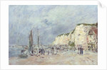 The Cliffs at Dieppe and the 'Petit Paris' by Eugene Louis Boudin
