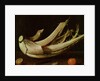 Cardoon ,oranges and knife by Spanish School