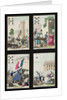 Four playing cards commemorating the heroes of July 1830, 1831 by French School
