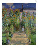 The Artist's Garden at Vetheuil, 1880 by Claude Monet
