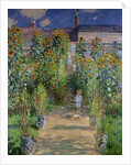 The Artist's Garden at Vetheuil, 1880 by Claude Monet
