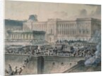 The Arrival of Louis XVI in Front of the Louvre, 17th July 1789 by Jean-Pierre Houel