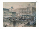 The Arrival of Louis XVI in Front of the Louvre, 17th July 1789 by Jean-Pierre Houel