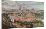 Panoramic view of the city of Ghent at the end of the 16th century 88;Vue de Gand a la fin du XVIeme siecle; by Lucas de (after) Heere