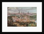 Panoramic view of the city of Ghent at the end of the 16th century 88;Vue de Gand a la fin du XVIeme siecle; by Lucas de (after) Heere