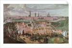 Panoramic view of the city of Ghent at the end of the 16th century 88;Vue de Gand a la fin du XVIeme siecle; by Lucas de (after) Heere