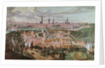 Panoramic view of the city of Ghent at the end of the 16th century 88;Vue de Gand a la fin du XVIeme siecle; by Lucas de (after) Heere