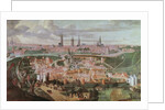 Panoramic view of the city of Ghent at the end of the 16th century 88;Vue de Gand a la fin du XVIeme siecle; by Lucas de (after) Heere