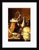 Still Life with bread, fishes and leeks by Luis Egidio Menendez or Melendez