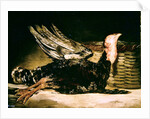 Still Life of a dead turkey and a wicker basket, 1806 by Francisco Jose de Goya y Lucientes