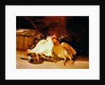 Still Life with dead chickens and a wicker basket by Francisco Jose de Goya y Lucientes
