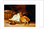 Still Life with dead chickens and a wicker basket by Francisco Jose de Goya y Lucientes