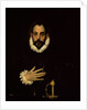 Gentleman with his hand on his chest, c.1580 by El (1541-1614) Greco