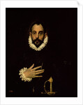 Gentleman with his hand on his chest, c.1580 by El (1541-1614) Greco