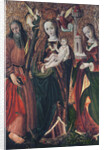 Virgin and Child with Saints Andrew and Barbara, c.1510 by Polish School