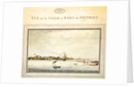 View of the town and fort of Detroit, late eighteenth century by French School