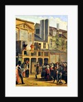 Street theatre performance of Bobeche and Galimafre, c.1820 by Jean Roller