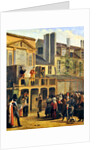 Street theatre performance of Bobeche and Galimafre, c.1820 by Jean Roller