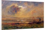 Sunset on the plain, c.1868 by Auguste Francois Ravier
