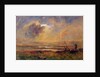 Sunset on the plain, c.1868 by Auguste Francois Ravier