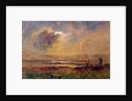 Sunset on the plain, c.1868 by Auguste Francois Ravier