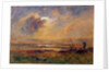 Sunset on the plain, c.1868 by Auguste Francois Ravier