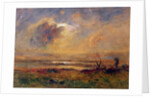 Sunset on the plain, c.1868 by Auguste Francois Ravier