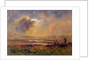 Sunset on the plain, c.1868 by Auguste Francois Ravier