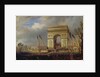 Fete de la Fraternite at the Arc de Triomphe, Place de l'Etoile, Paris om 20th April 1848 by Hippolyte Victor Valentin Sebron