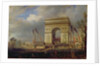 Fete de la Fraternite at the Arc de Triomphe, Place de l'Etoile, Paris om 20th April 1848 by Hippolyte Victor Valentin Sebron