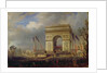 Fete de la Fraternite at the Arc de Triomphe, Place de l'Etoile, Paris om 20th April 1848 by Hippolyte Victor Valentin Sebron