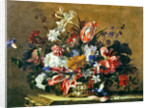 Basket of flowers by Jean-Baptiste Monnoyer