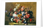 Basket of flowers by Jean-Baptiste Monnoyer