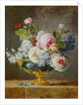 Flowers in a blue vase, 1782 by Anne Vallayer-Coster