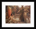 A Spartan points out a drunken slave to his sons, 1900 by Fernand Sabbate