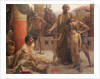 A Spartan points out a drunken slave to his sons, 1900 by Fernand Sabbate