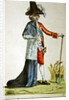 Monsieur des Trois Etats, caricature on the Three Estates of France before the Revolution by French School
